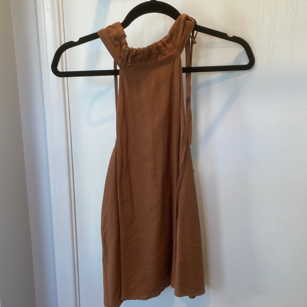 Brown tank top brand Somedays Lovin size xs never been worn